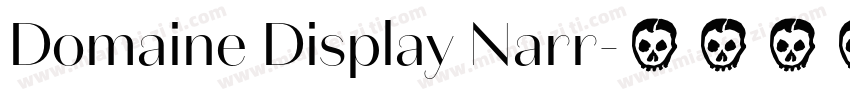 Domaine Display Narr字体转换